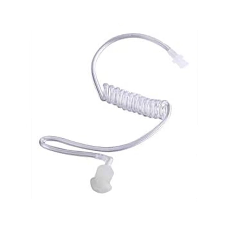 Replacement Clear Acoustic Tube, Replacement for Two Way Radio Earpiece, Headset, 2 Pack
