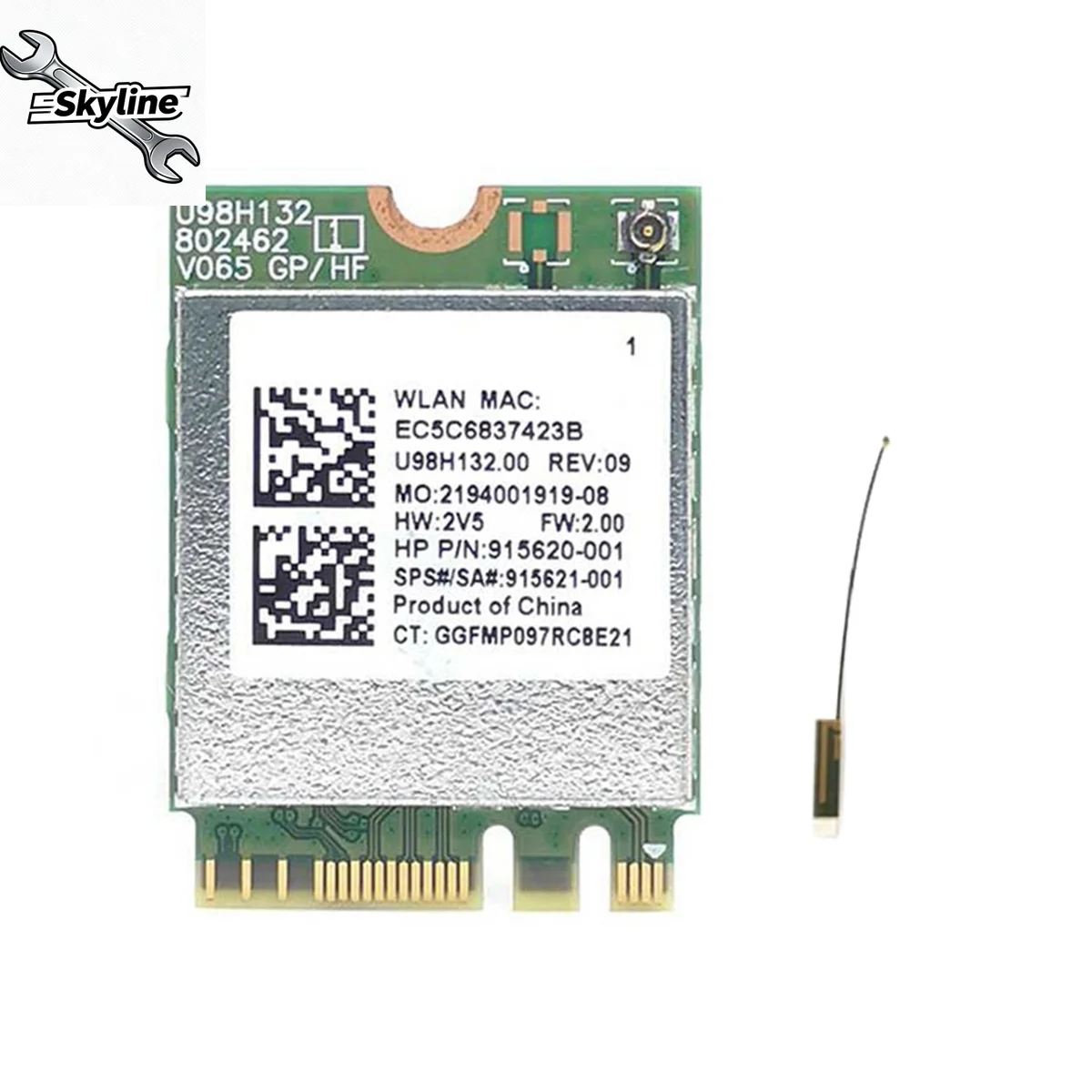 RTL8821CE 802.11ac WiFi + BT 4.2 Combo Card, 915621-001 Replacement for 450 G5 Series