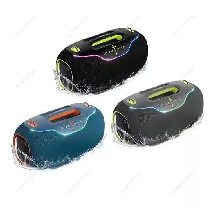 A80 Portable Subwoofer Speaker, IPX6 Waterproof Battery‑Powered Mini Speaker With Microphone, Fashion Design