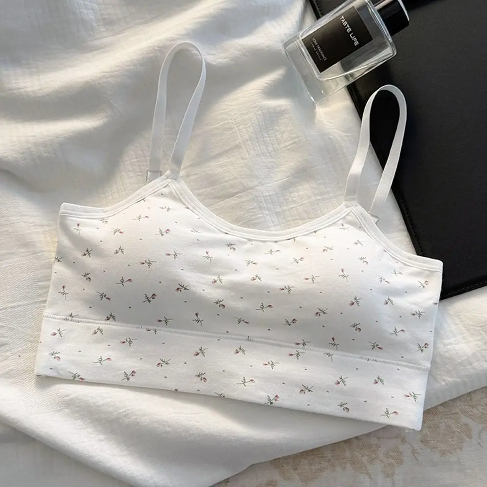 Casual Cotton Training Bras Elastic Breathable Girls Sports Bra Underwear Developmental Bras for Teenage Toddler Girls