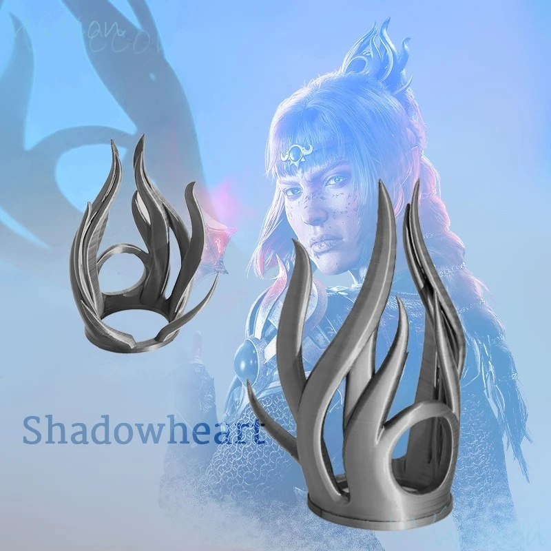 Spiel Anime Baldur Shadow heart Haarnadel Jenevelle Hallowleaf Ministranten BG3 Tor 3 Cosplay Kopf Requisiten Cos Kostüm