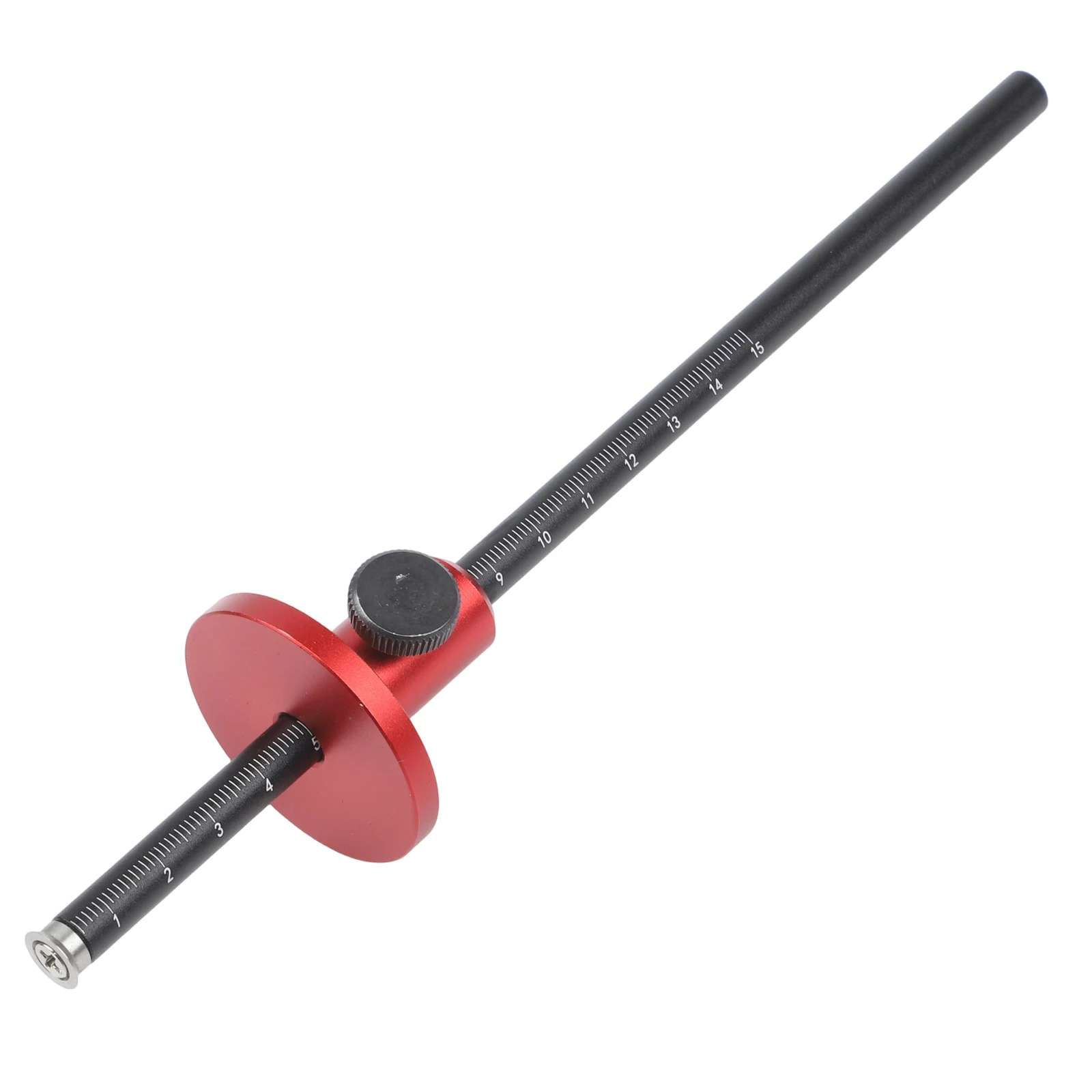 Stable Woodworking Marking Tool with Dual Metric and For Imperial Scales and Roller Design for Reliable Wood Measurement