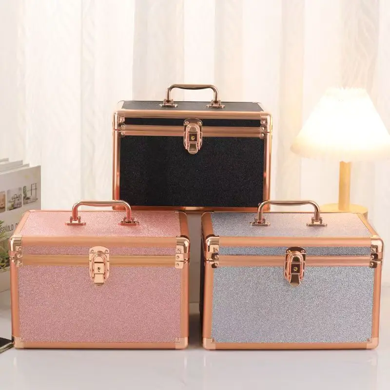 2026 New Brand Makeup Box Artist Professional Beauty Cosmetic Cases Make Up Bag Tattoo Nail Multilayer Toolbox Storage Organizer
