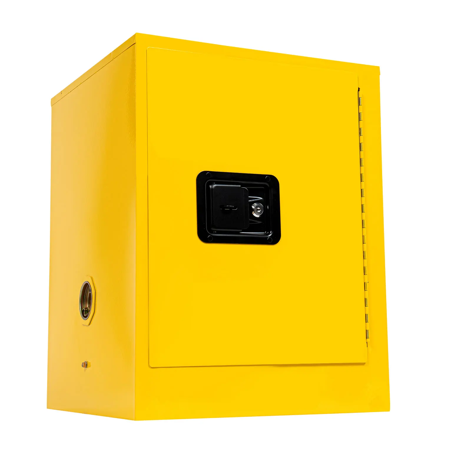Gabinete de almacenamiento de seguridad inflamable de 4 galones, contenedores de almacenamiento de seguridad ignífugos líquidos con cerradura de puerta de enlace de 3 puntos