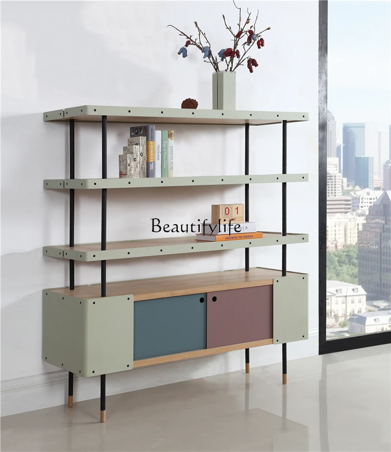 Nordic home American small apartment TV cabinet Nordic audio-visual storage locker