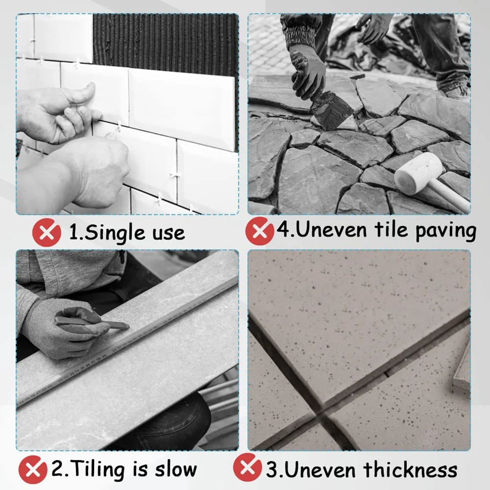 AT48-Plastic Horseshoe Shims U Shaped Plastic Shims Tile Spacer Shims Small Structural Plastic Shims For Architectural Tiling
