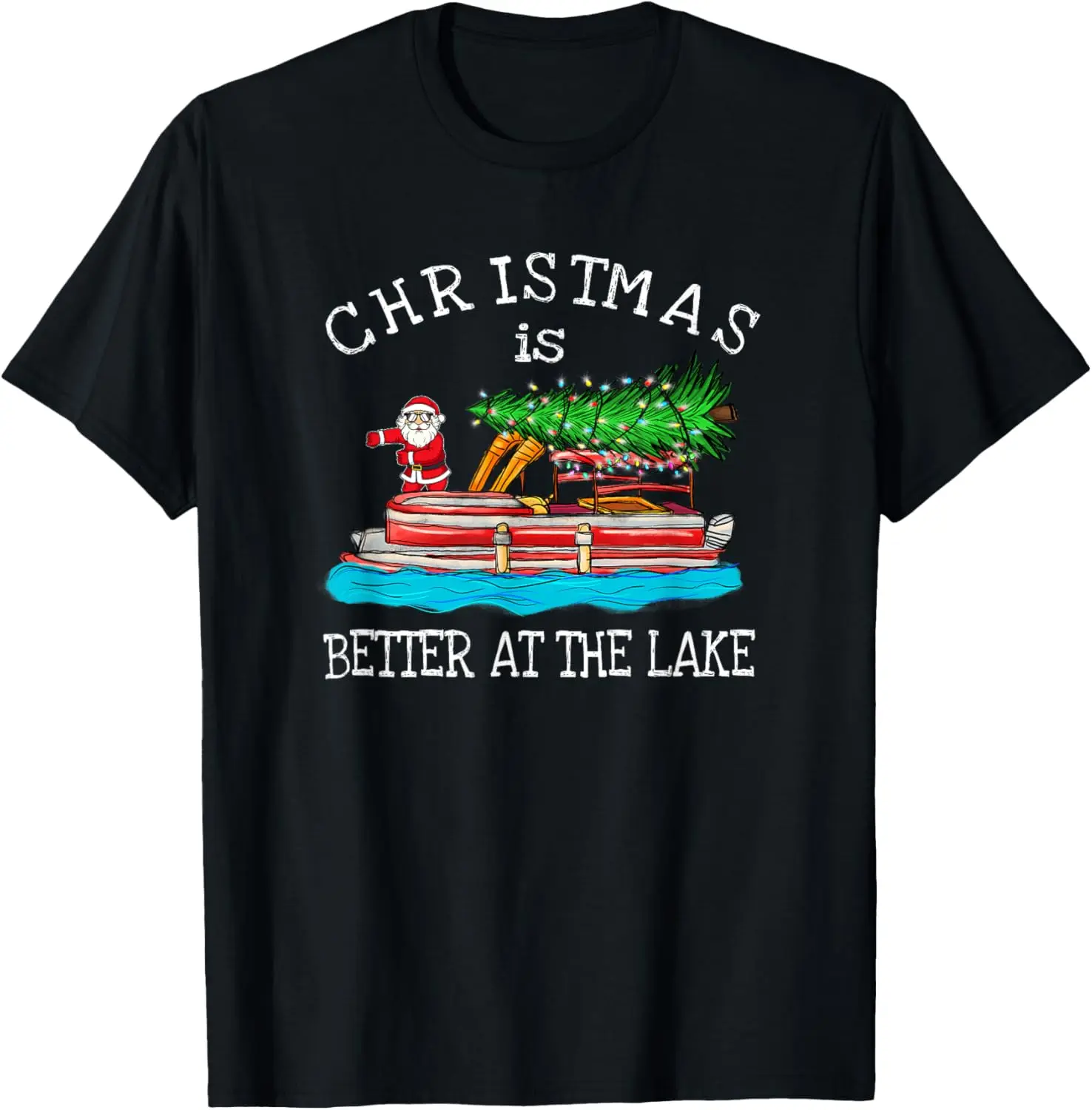 

Christmas Life Is Better At The Lake House Boat Lover Toys T-Shirt