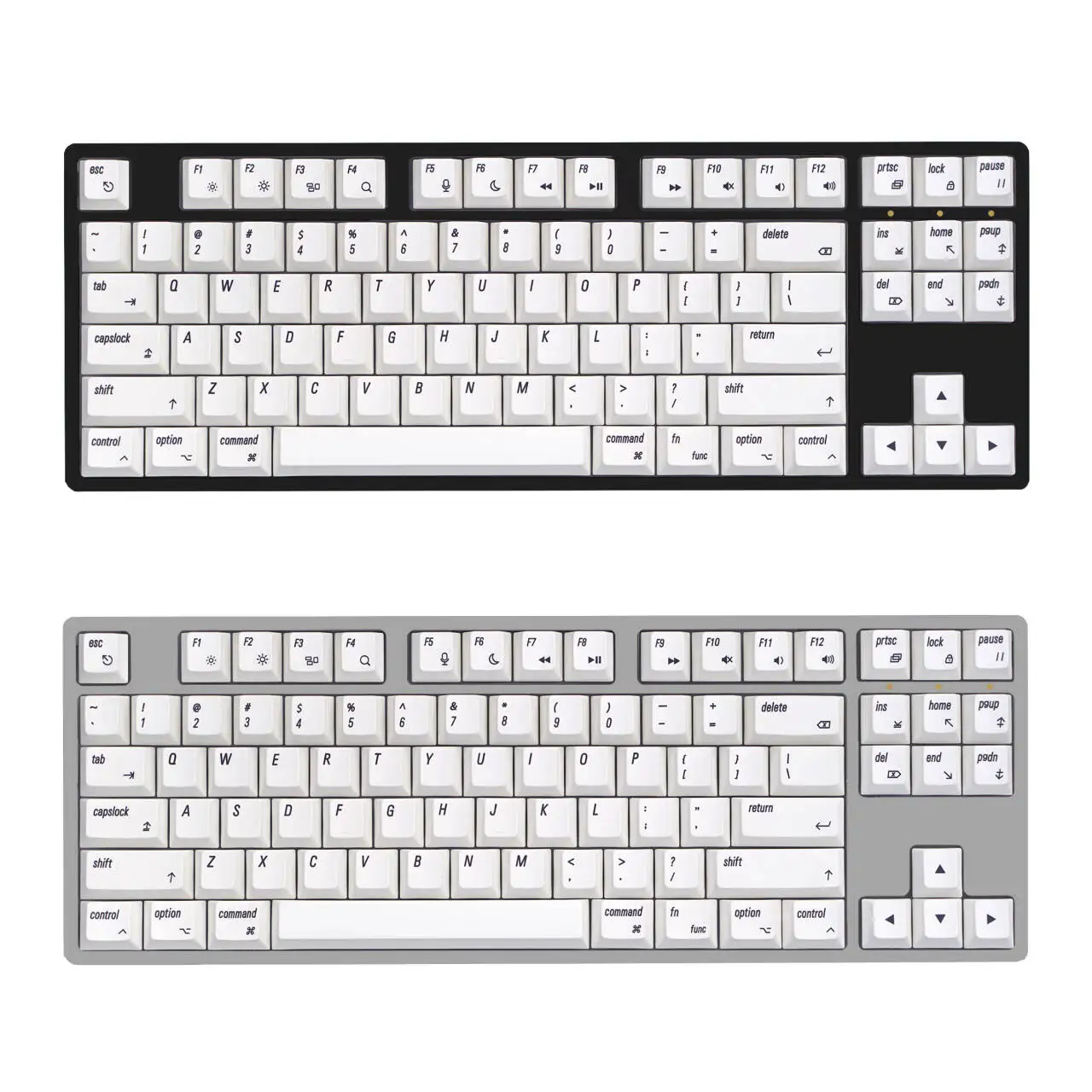 137 Keycaps MAC Cherry Profile White Dye Sub PBT Top Print For 104 TKL 60% 96 84 68 64 MX Switches Keyboards