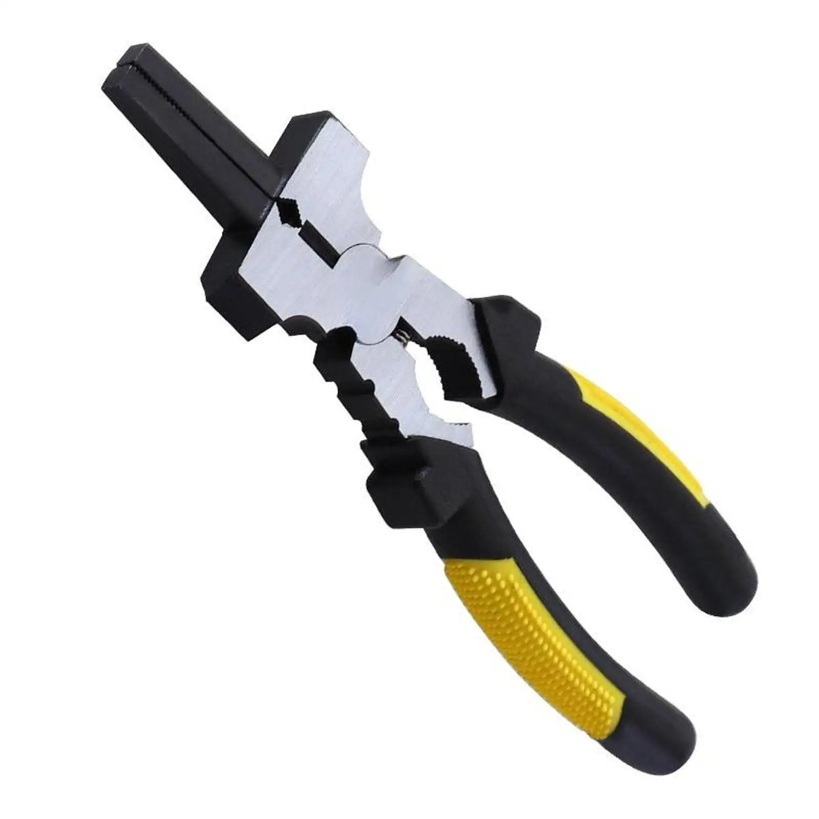 Mig Welding Pliers Wire Cutter Steel Long Nose with Hammer Weld Tool Mig Welder Pliers Cutting Tool for Crafts Workshop Home