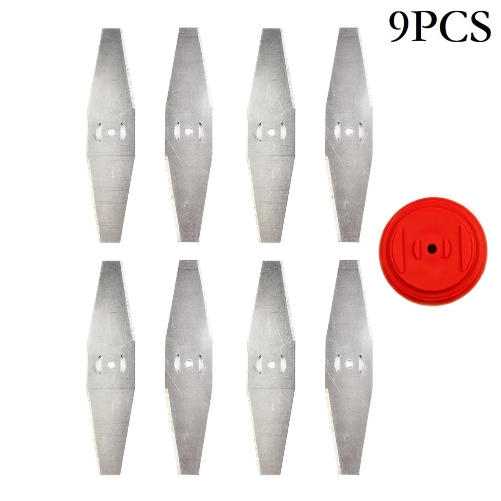 9PC Plastic Cover Saw Blade Light Equipment For Grass Trimmers Garden Power Tools Attachment Scenes Mowing Pruning Greening