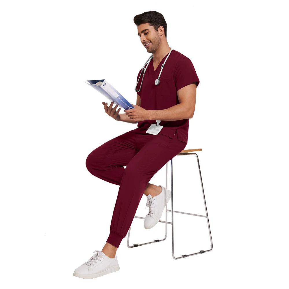 Damski i męski strój medyczny, uniform chirurgiczny, zestaw medyczny dla pielęgniarek, uniform do pielęgnacji, uniform weterynaryjny, uniform dentystyczny, uniform unisex, uniform pielęgniarski kliniczny.