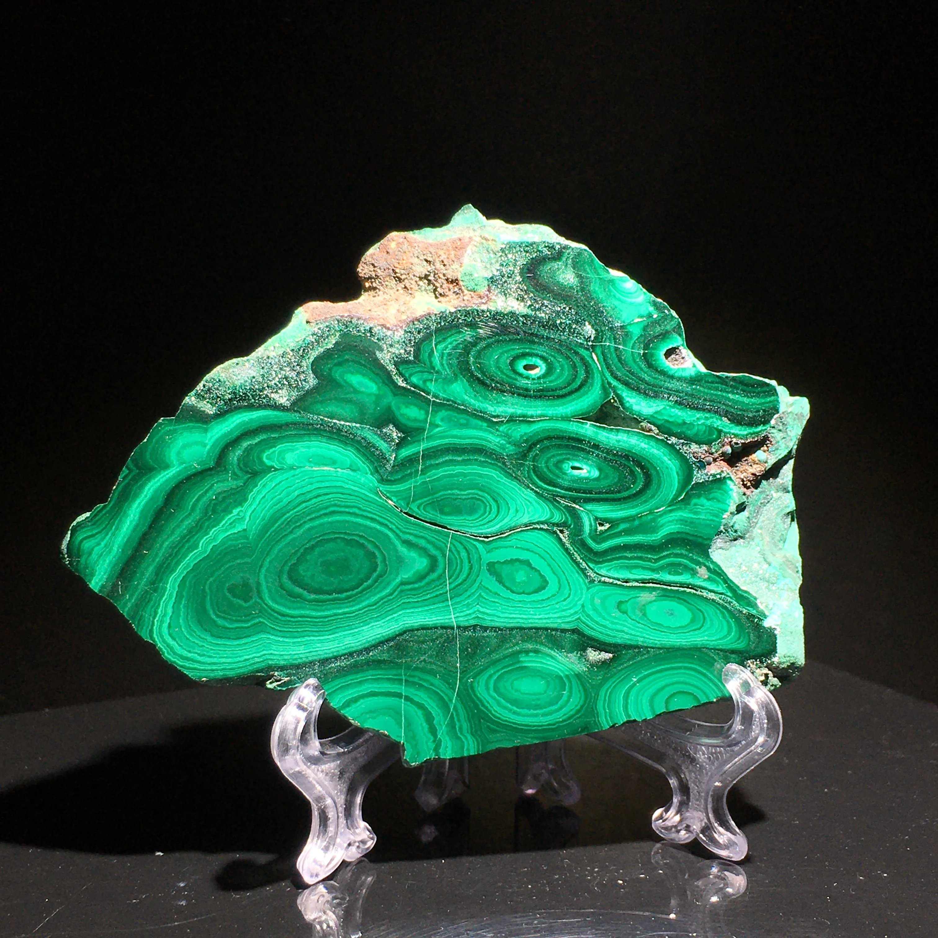 

Natural green malachite polished mineral specimen slice rough stone quartz Stones and crystals Healing crystal