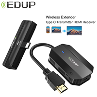 EDUP Wireless Extender HDMI Receiver Type C Transmitter Smartphone Tablet Laptop for Streaming Video to HDTV Projector Monitor