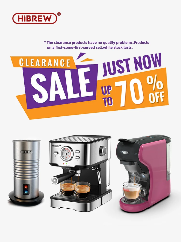 HiBREW بيع التخليص اسبريسو كابتشينو لاتيه 20Bar 3 في 1 ماكينة القهوة التلقائي رغوة الحليب الساخن ESE جراب والقهوة المطحونة H8A