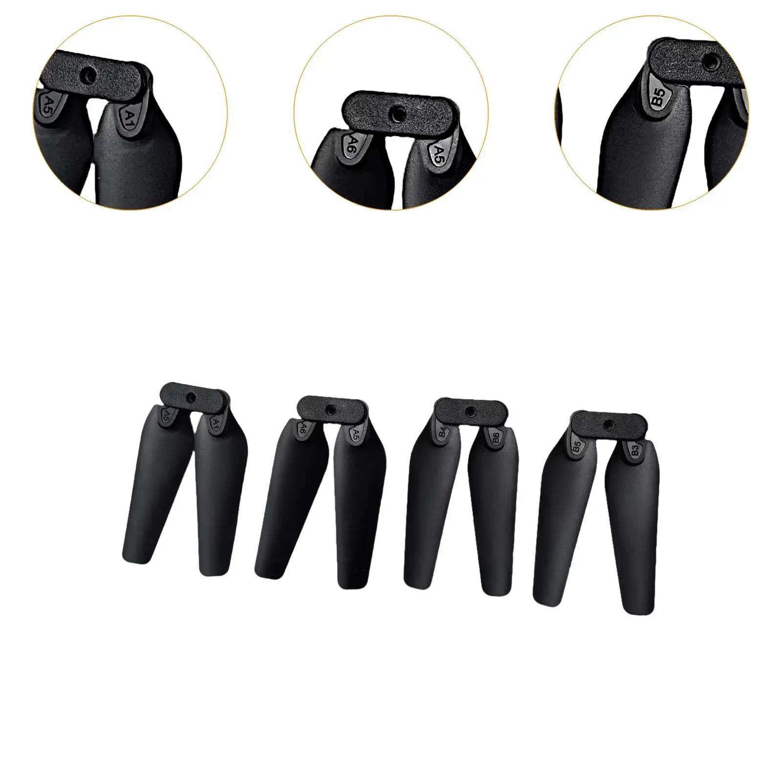 4 Pieces Propellers Foldable Professional Replacement for E58, E88, E88Pro, E99, S89, and S85 Drones Quadcopter Replace Parts