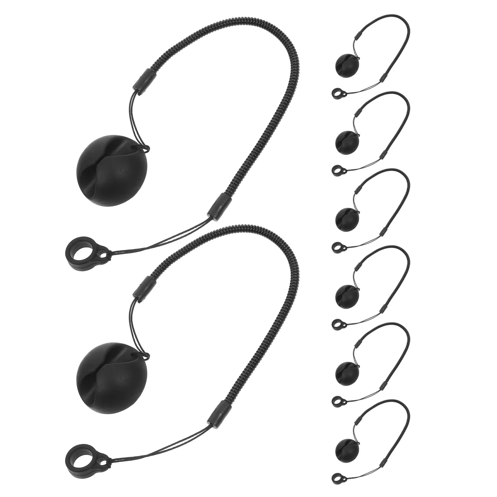 

Набор из 8 эластичных ремешков-фиксаторов для ручек и планшетов: пружинные, выдвижные, с защитой от потери, для рисования и работы за столом