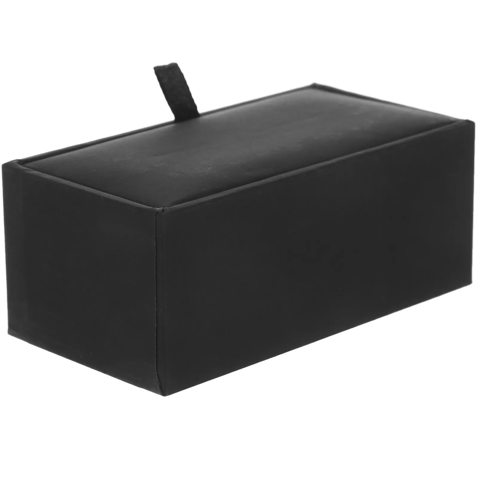 

Black Cufflinks Box Large Capacity Jewelry Gift Storage Portable Display Case Empty Storage Boxes Box