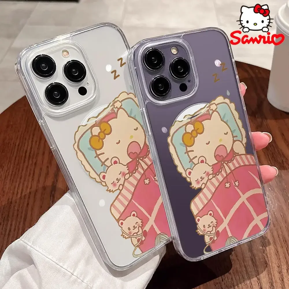 Sanrio Hellokitty Iphone 16 Promax étui Iphone 16/15/14/13/12/11/x/xs/xs Max/pro Max femme Iphone 13 étui Sanrio Kt mode