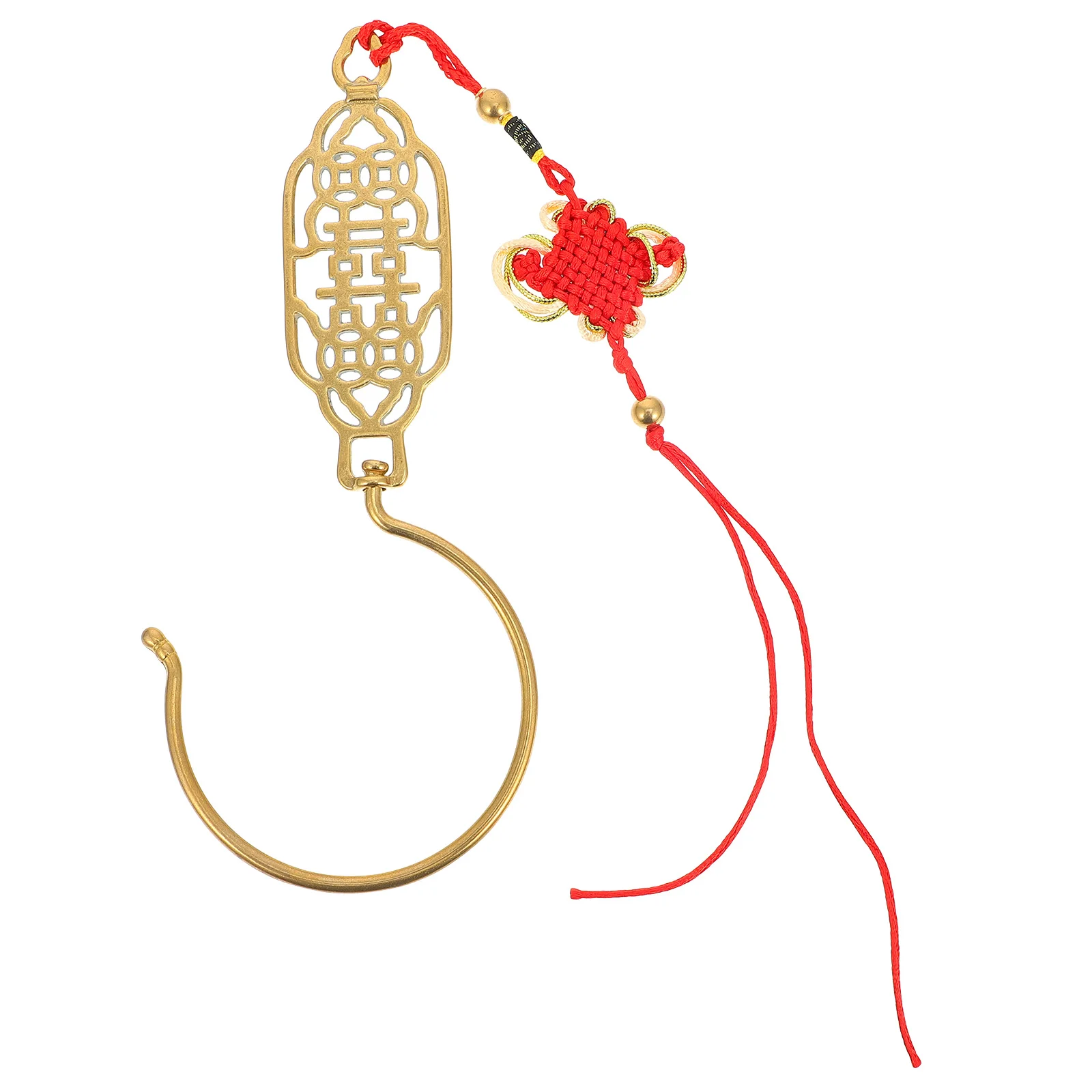 

Double Wedding Hooks Bed Drapes Wall Hangers Metal Decorations Retro Curtain Holders Copper Smooth Surface Home