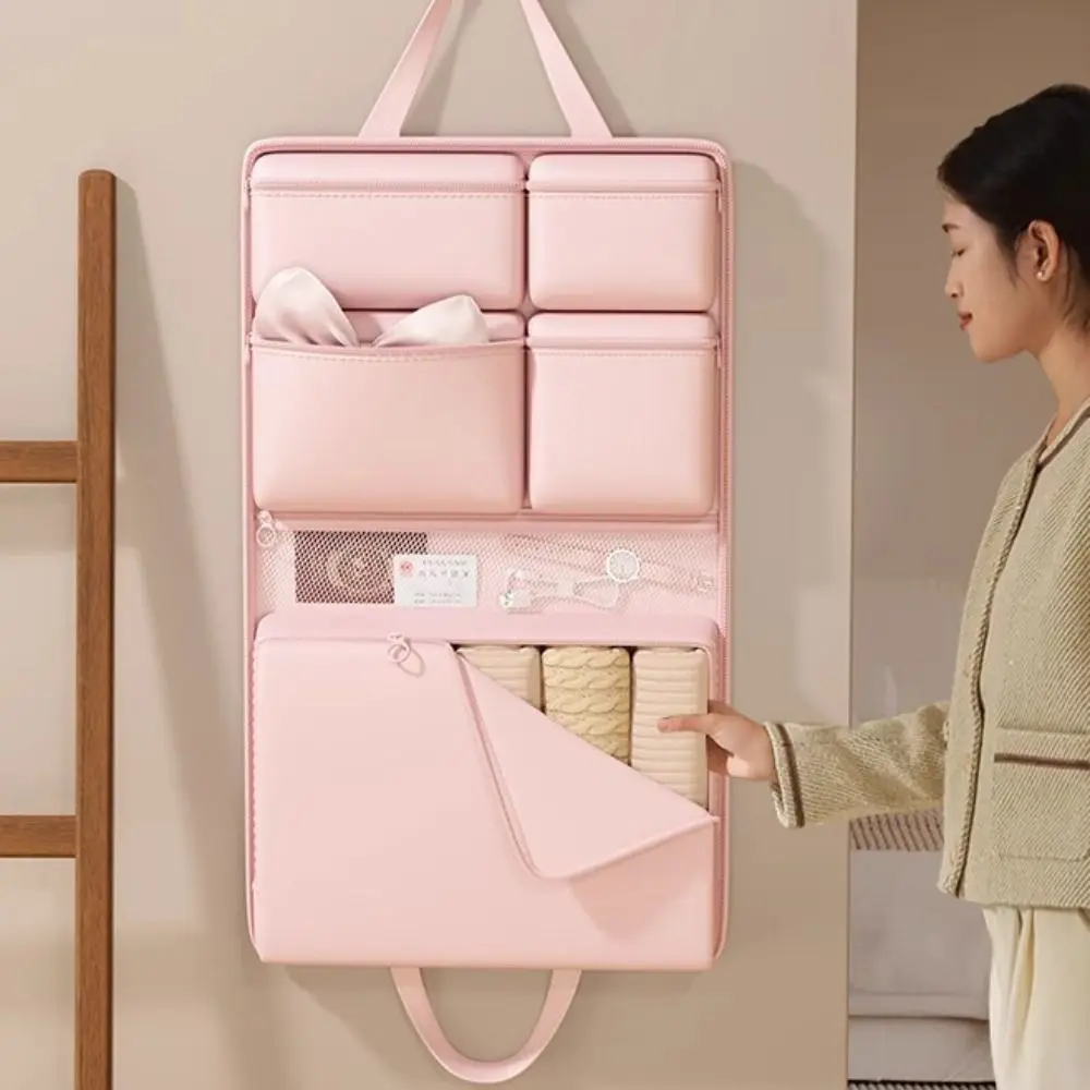 7-in-1-Reisegepäcktasche zum Aufhängen, große Kapazität, faltbare Reisehandtasche, mehrere Taschen, staubdichte Gepäckaufbewahrungstasche, Make-up-Aufbewahrung