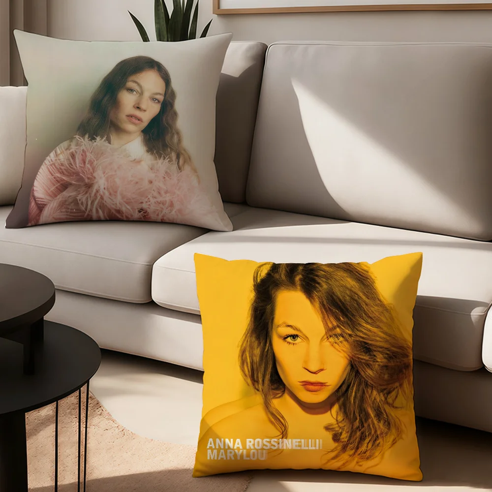 غطاء وسادة حراري للمغنية آنا روسينيلي وسائد مكتبية مناسبة لغطاء الوسادة المزخرف لغرفة نوم السيارة #1
