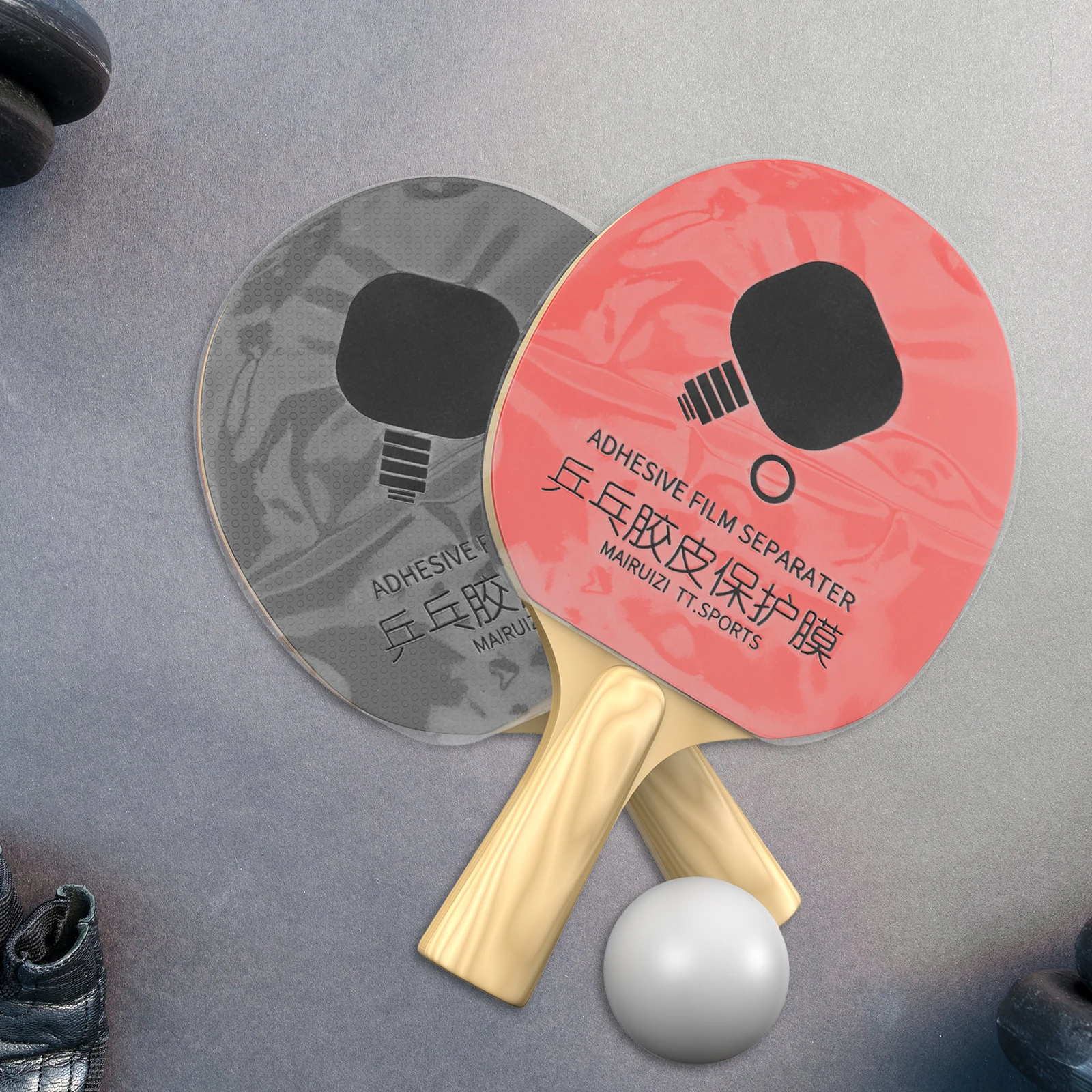 

6Pcs Table Tennis Racket Adhesive Film Durable Protective Racket Guard Long Lasting Attachment Transparent Design Professional