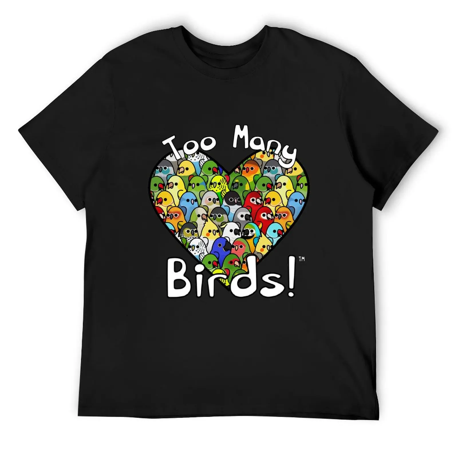 Too Many Birds! Bird Squad T-Shirt oversizeds cute clothes anime clothes basketball graphic tees mens white t shirts