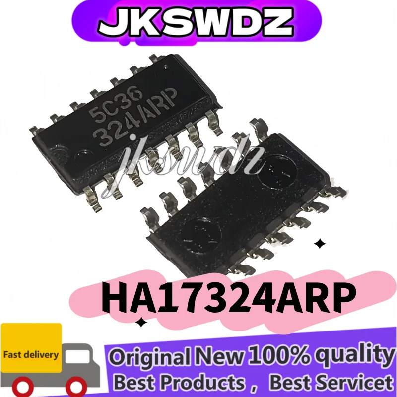 

10PCS Original new HA17324 HA17324ARP 324ARP SOP-14 Integrated block operational amplifier