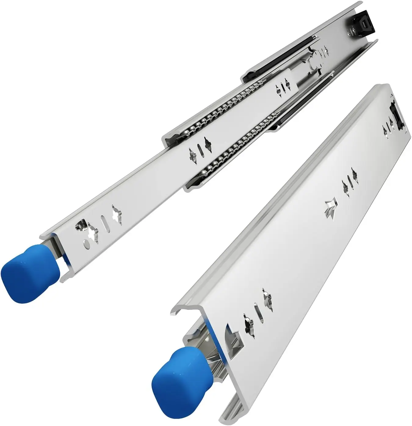

22"" Heavy Duty Drawer Slide With Lo #Vd2053, 2"" Width Up To 233Lb Load Acity, 3-Fold Full Extension, Ball Bearing Lock-In &