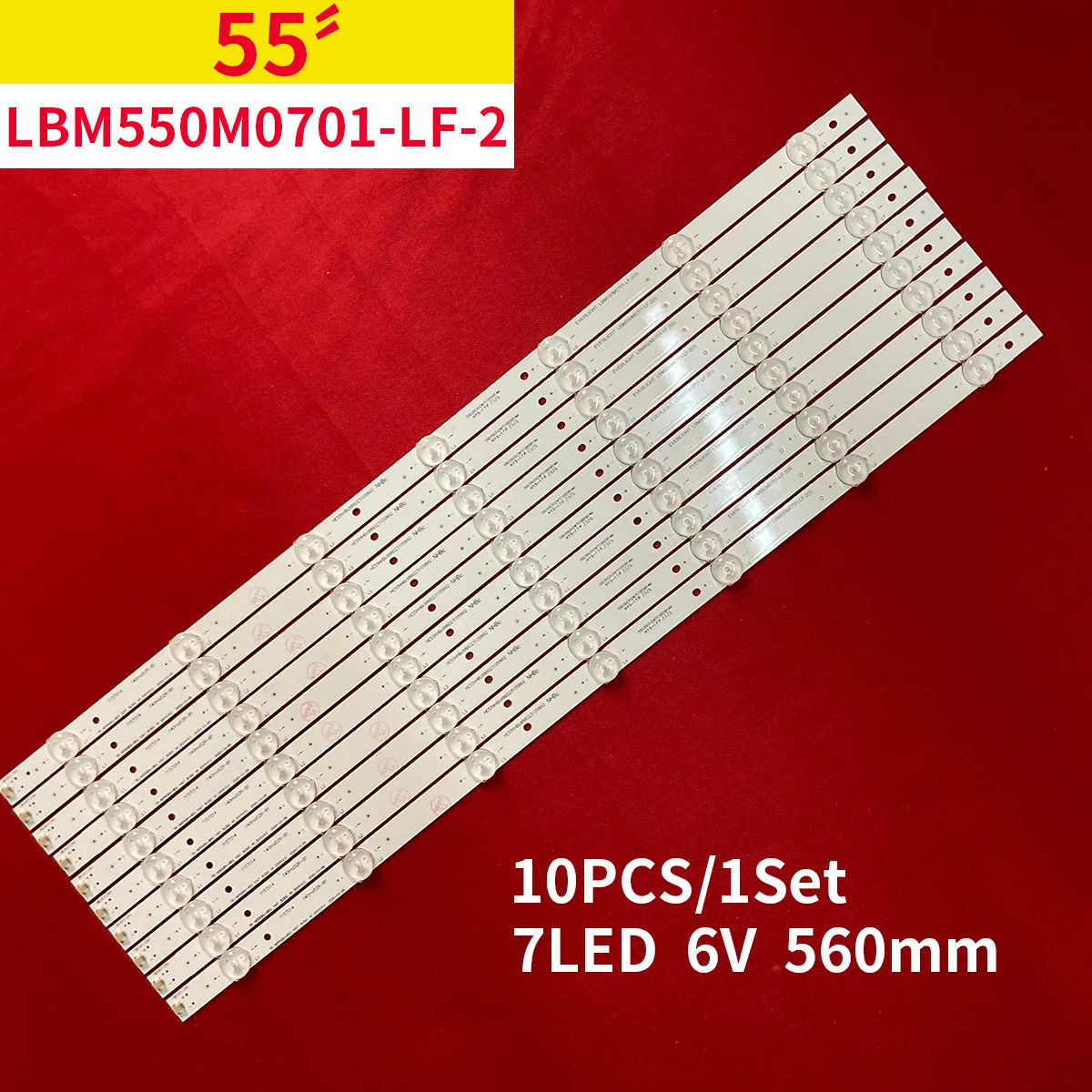 LED Backlight strip for EVERLIGHT LBM550M0701 LF 2 O LBM550M0701 LF 1 O LBM550M0701-LF-2(O) LBM550M0701-LF-1(O)