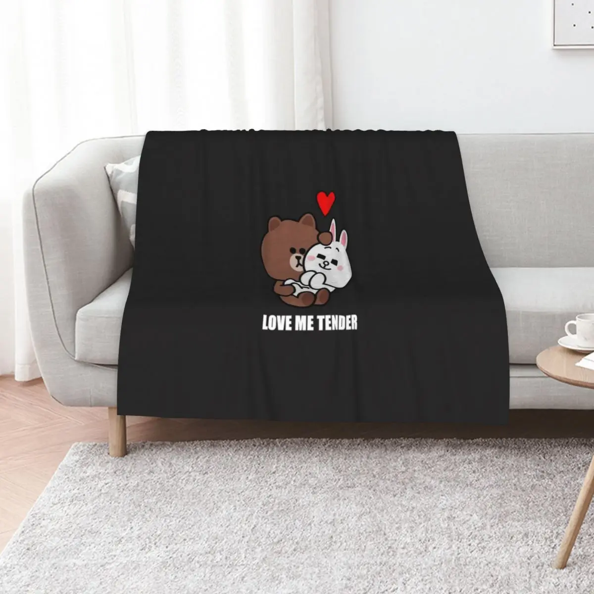 Brown and Cony Love Me Tender Classic T-Shirt Throw Blanket warm winter Luxury Thicken Moving Plush Camping Cute Plaid Blankets