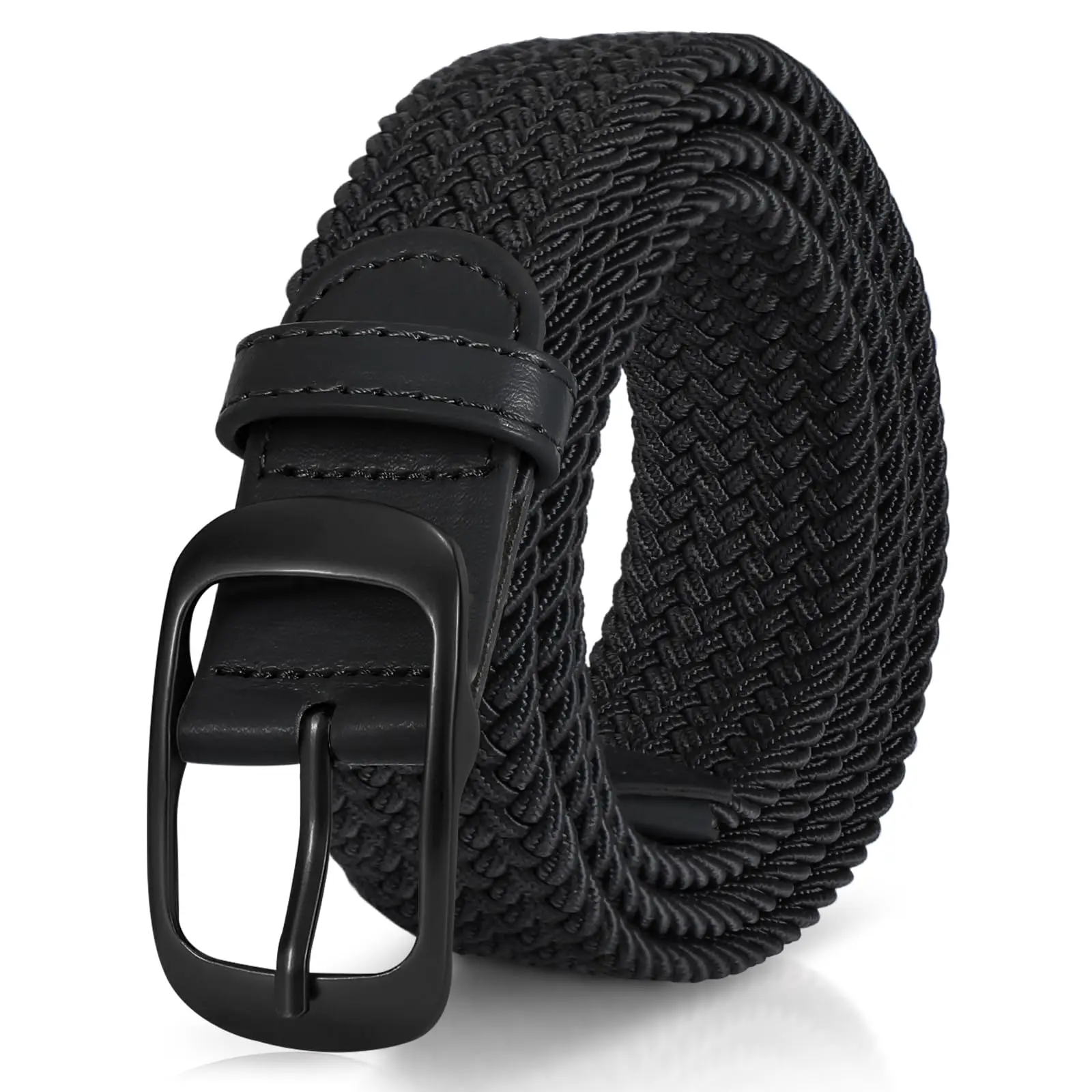 Elastic Woven Fabric Belt, Vintage Canvas Braided Pin Buckle Waist Belt, Multi Color Stretchy Belt for Jeans, Pants & Da