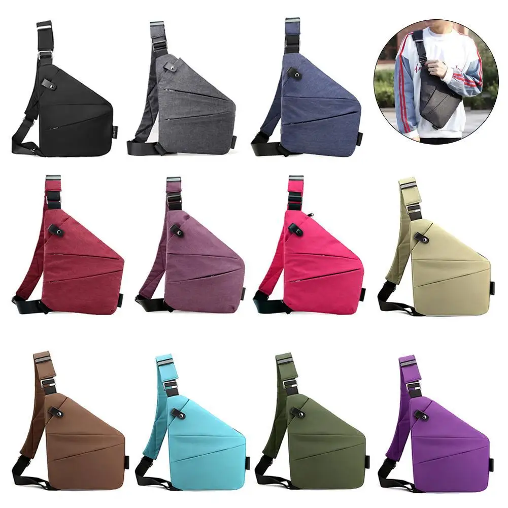 Personal Flex Bag Men's Left/Right-handed Crossbody Bag Shoulder Sling Bag Multifunction Short Travel Messenger Chest Pack