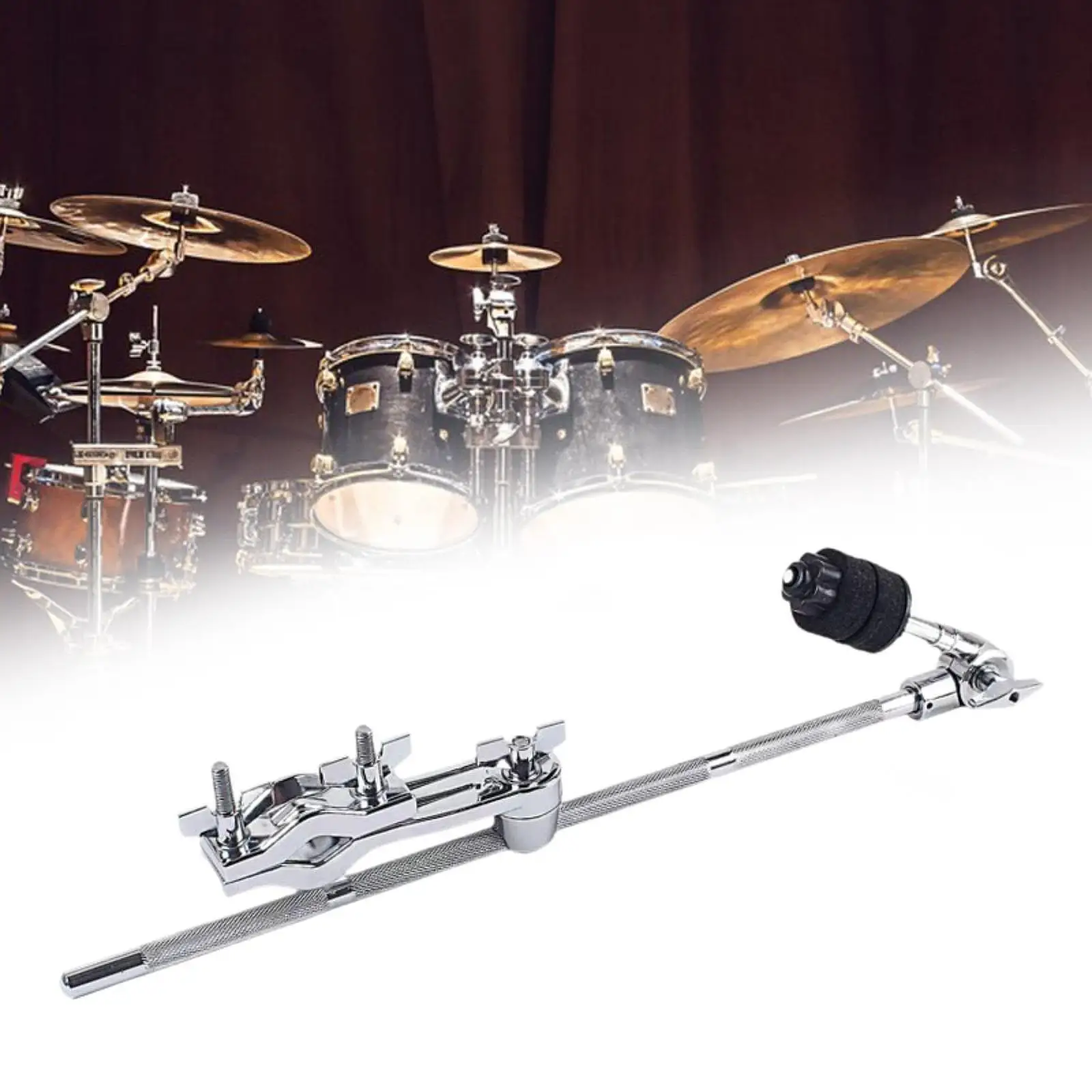 Drum Extension Clamp, Adjustable Hardware Cymbal Arm Attachment for Cymbal Percussion Instrument Parts