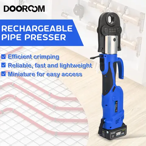 전기 파이프 압착 펜치 물 파이프 압착 도구 링 압축 충전 휴대용 클램프 스테인레스 스틸 압력 펜치