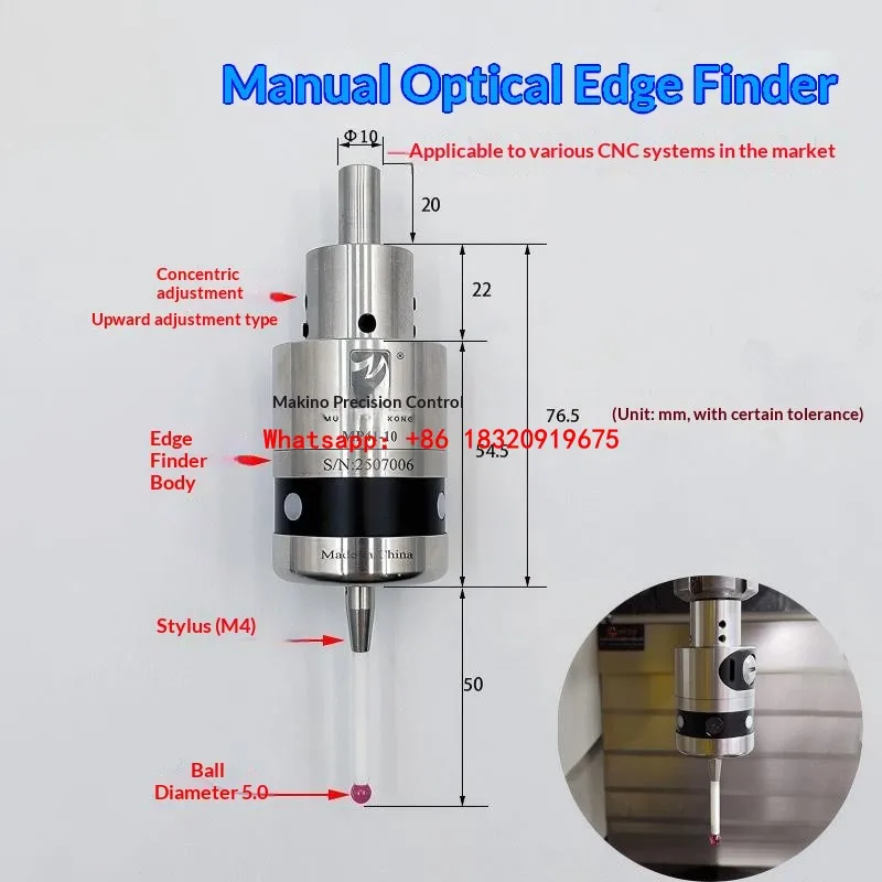 Cyclmotion MP41-10 Wireless Photoelectric 3D Edge Finder CNC Probe Machining Center 0.001mm Repeatability