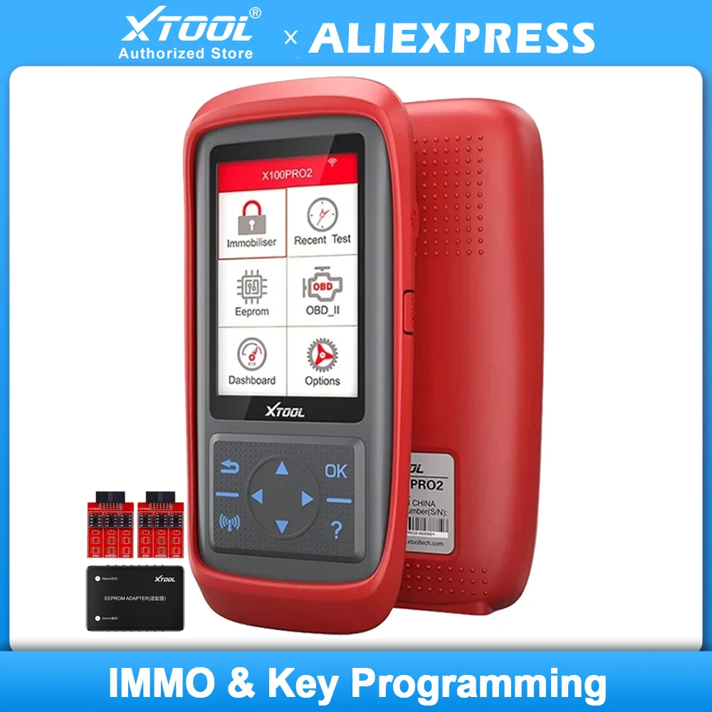 XTOOL X100Pro2 Key Programmer Immobilizer with EEPROM Adapter Professional X100 Pro2 Key Programming Tool Automotive OBD Scanner