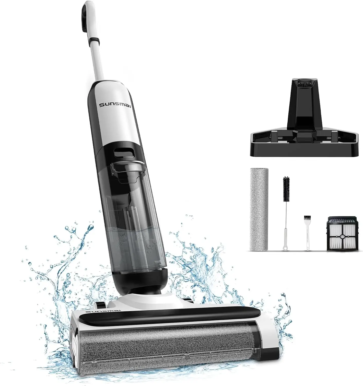

S12 Cordless Wet Dry Vacuum Cleaner Self Cleaning,Electrolyzed Water Vacuum Cleaner Lightweight Design with Digital Display for