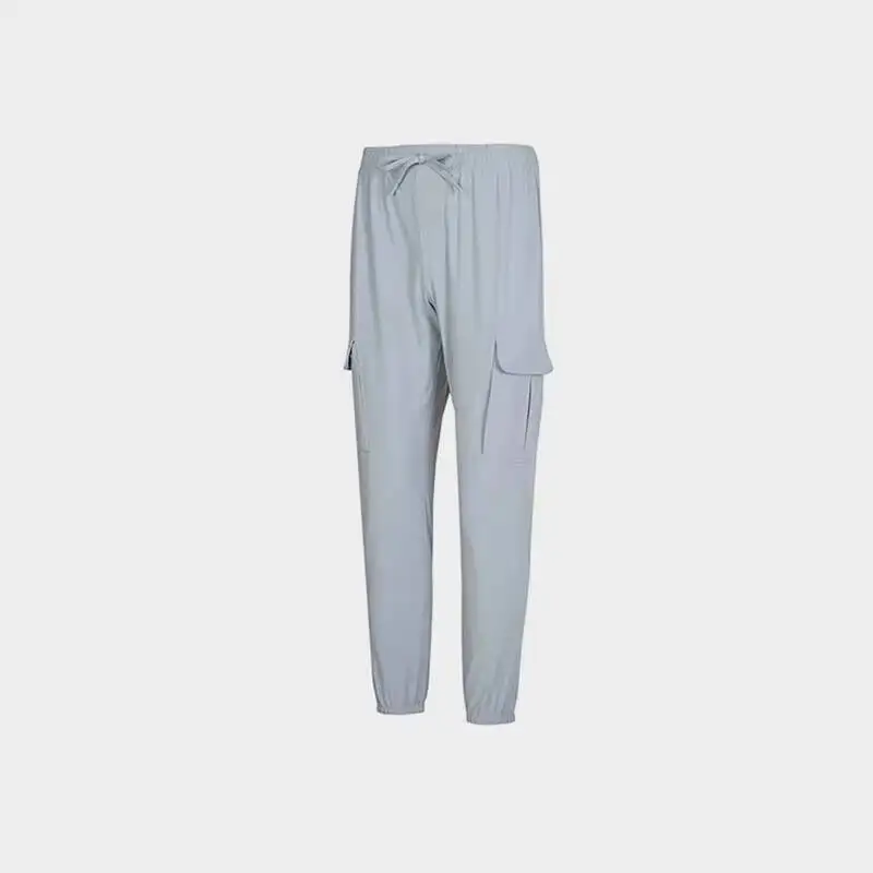 Under Armour 1386558-011 Men Slim Stretch Woven Pants Multi Pocket Lightweight Drawstring Outdoor Sports Grey Trousers