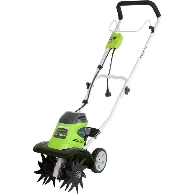 Greenworks 8 Amp 10-Inch Corded Tiller, 27072