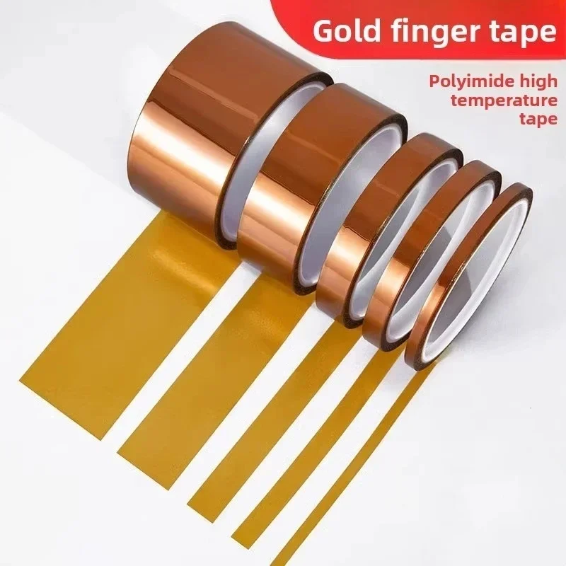 2PC Self Adhesive Tape 33M High Temperature Resistant Tape Electronics Industry Welding Polyimide Capton Insulating Tape