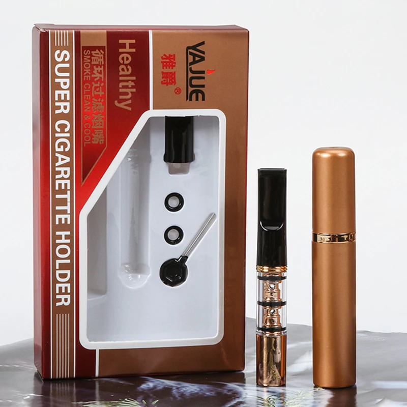 Circulating Washable Triple Filters For Cigarettes Cigarette Filter Cigarettes Tube Accessories Smoke Smoking Anti Tar