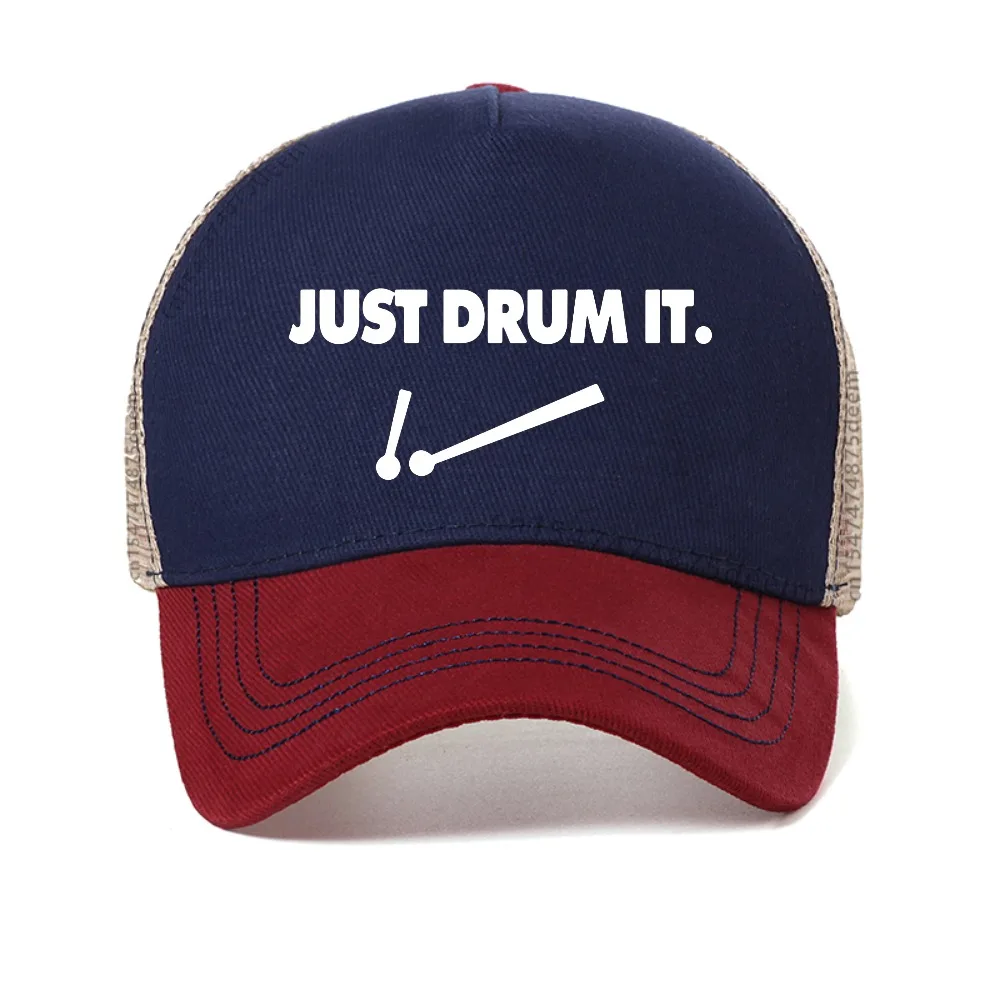 

Cool Drums Drummer Rock Roll Sarcastic Funny Graphic baseball cap fashion casual adjustable breathable trucker hats Snapback hat
