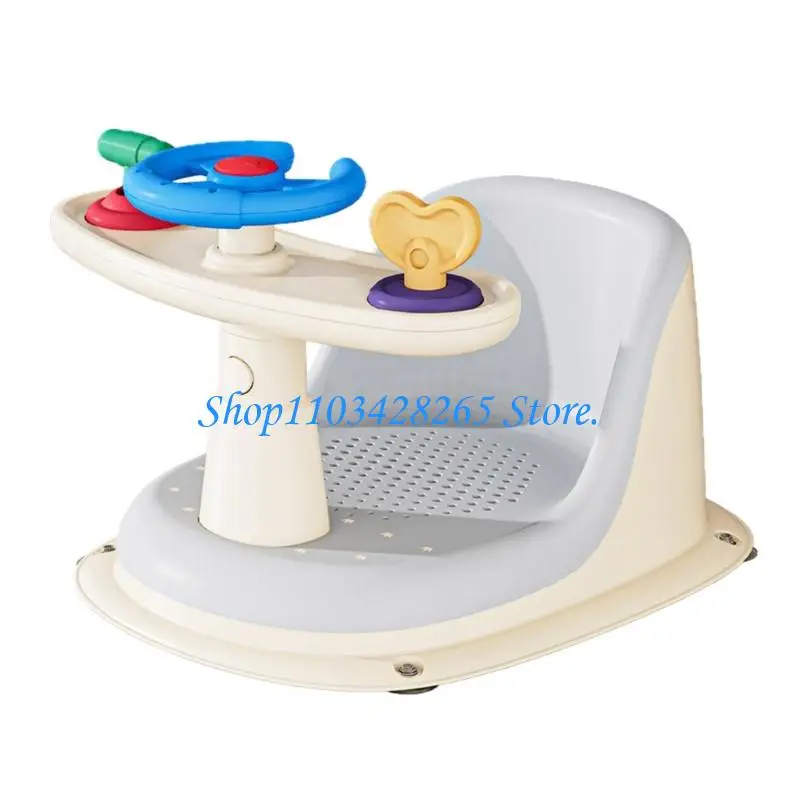 

Baby Bath with Bottom Suction Cups Bathtub Provides Backrest Support Bathtub Chair for Baby 6-18 Months G2TE
