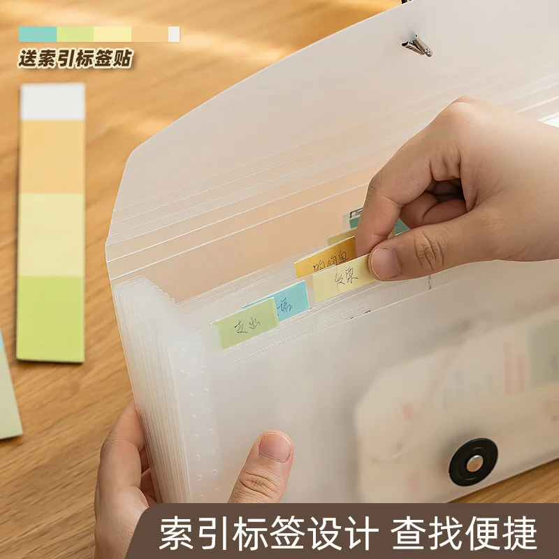 

PP Simple Storage Sortable Multifunctional Labeled File Package Bill Folder Organ Bag