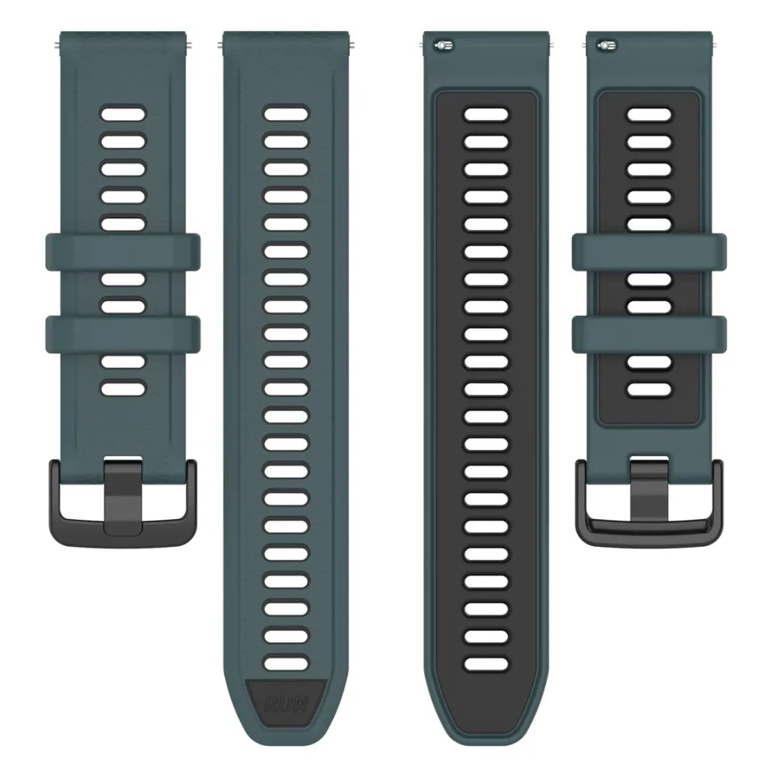 سوار ساعة سيليكون بديل رياضي بلونين متوافق مع أحزمة ساعة Redmi Watch 4 5 Xiaomi Band 8 Pro 9Pro الذكية