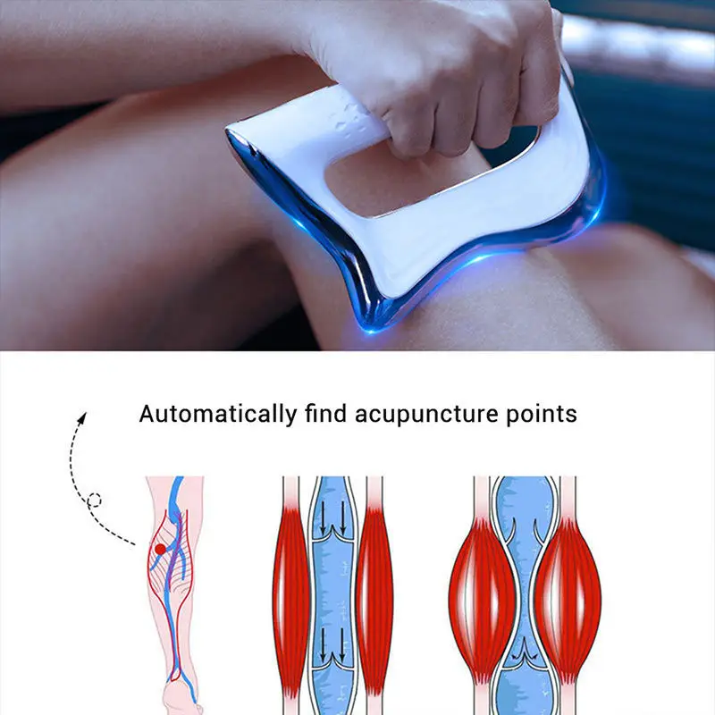 

Электрический массажер для фасций - Вибрационный инструмент для расслабления мышц и коррекции фигуры, высокочастотный массажер с функцией подогрева