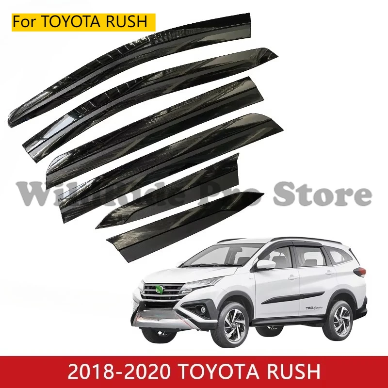 

Car Accessories Window Visor Window Deflector Rain Guard Sun Shield for TOYOTA RUSH 6pcs