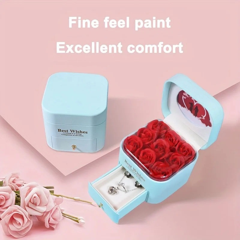 Valentine's Day eternal rose box Drawer style jewelry box, the best Valentine gift for her - view 4