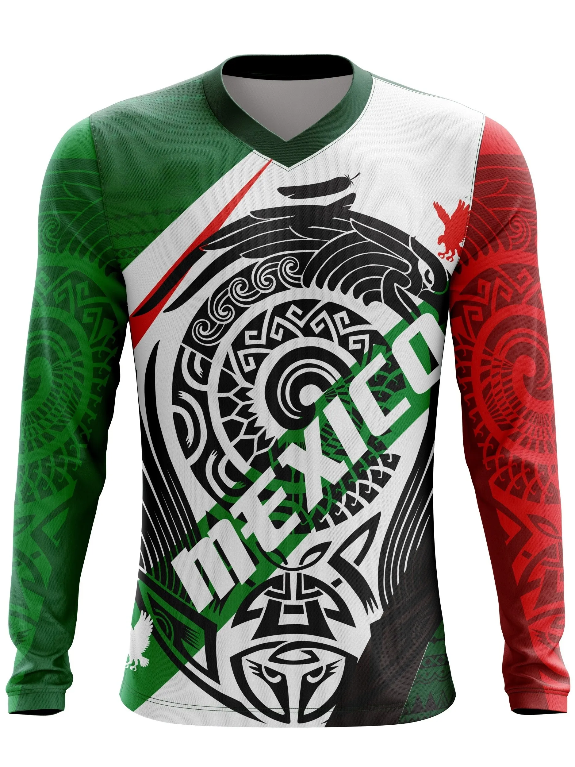 Mountain Biking New Mexico - Mens Mexico Themed Long Sleeve Cycling